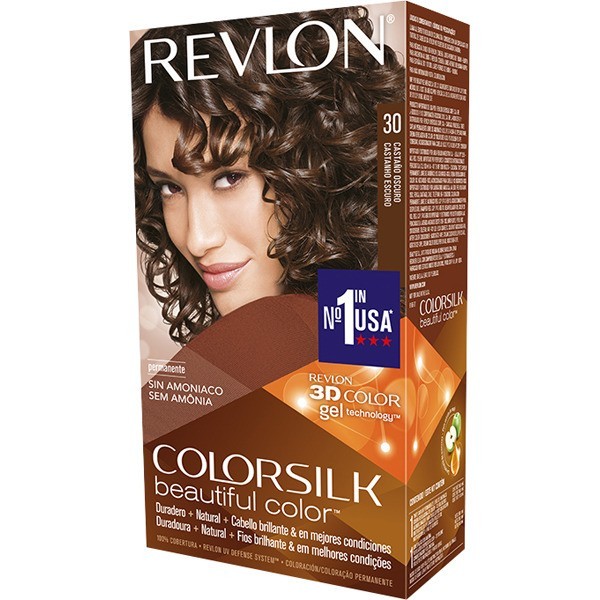 Tinte capilar Colorsilk Revlon 30 castaño oscuro