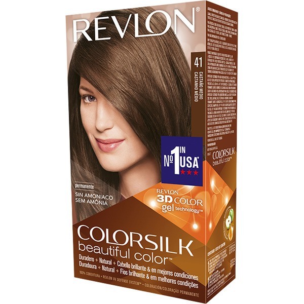 Tinte capilar Colorsilk Revlon 41 castaño medio