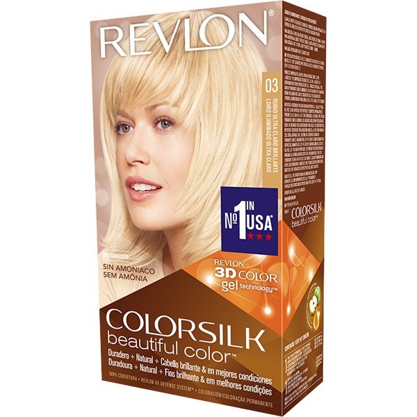 Tinte capilar Colorsilk Revlon 03 rubio ultra claro brillante