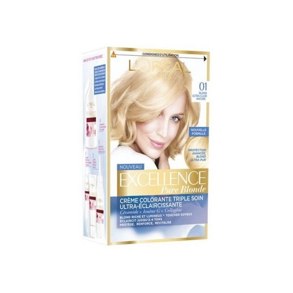Tinte Capilar Excellence creme 01 rubio ultra claro natural