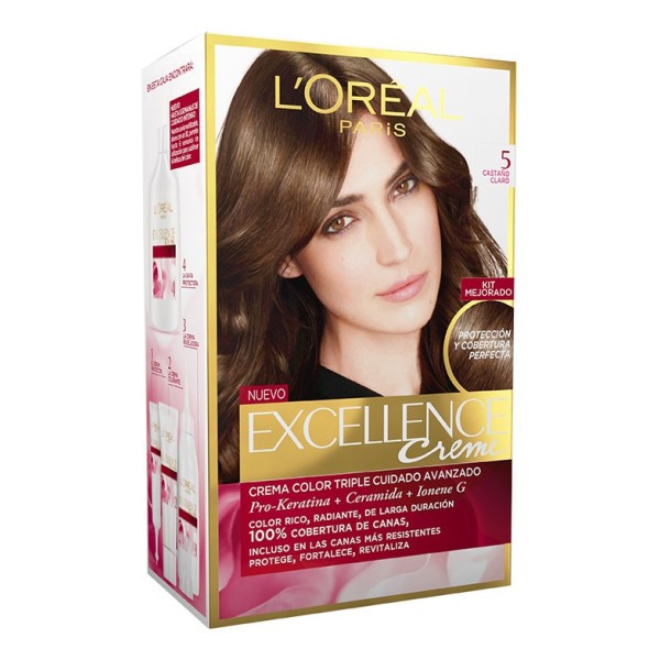 Tinte Capilar Excellence creme 5 castaño claro