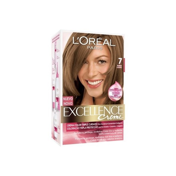 Tinte Capilar Excellence creme 7 rubio