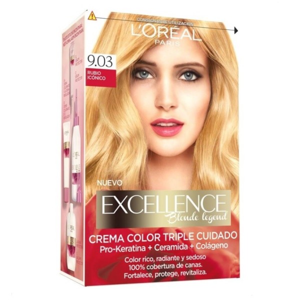 Tinte Capilar Excellence creme 9,03 rubio icónico