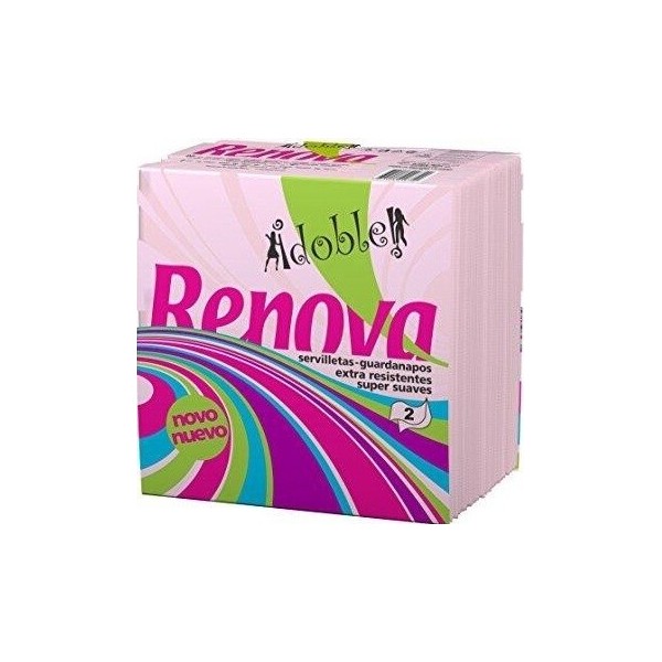 Servilleta Renova doble 2 capas 33x33 cm. 60 unidades