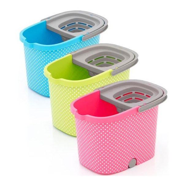 Cubo&escurridor rectangular de 16litros fresh I.M.L color rosa (Pink)