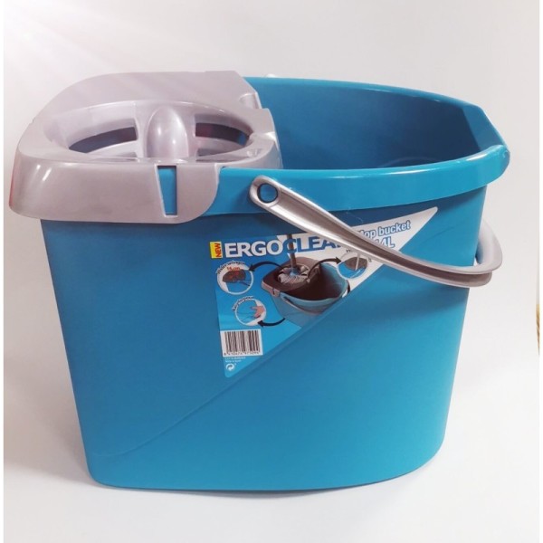 Cubo&escurridor ergo clean de 14litros color azul