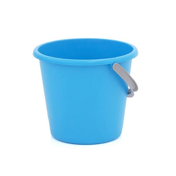Cubo de agua liso de 12litros nature color azul - 6312