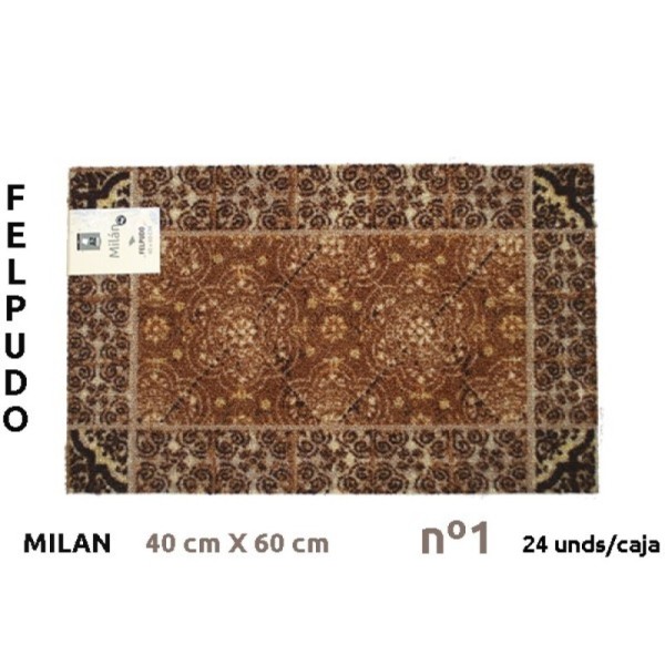 Felpudo Milán con soporte pvc 40x60 cm nº1,2,3,4,5,