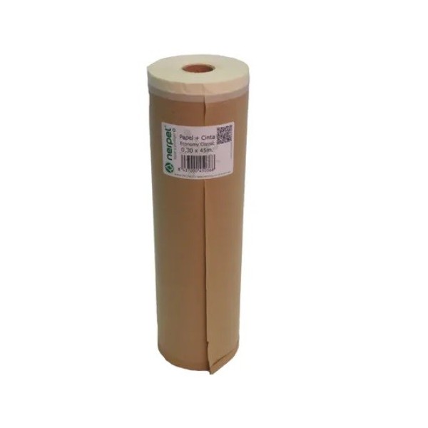 Papel de Pintor + cinta Plus 0,30 x 45m