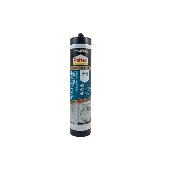 Silicona Neutra Transparente Pattex platos ducha y bañeras 280ml