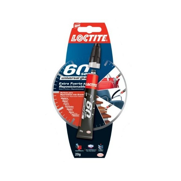 Pegamento Loctite 60 segundos universal glue de 20grs.