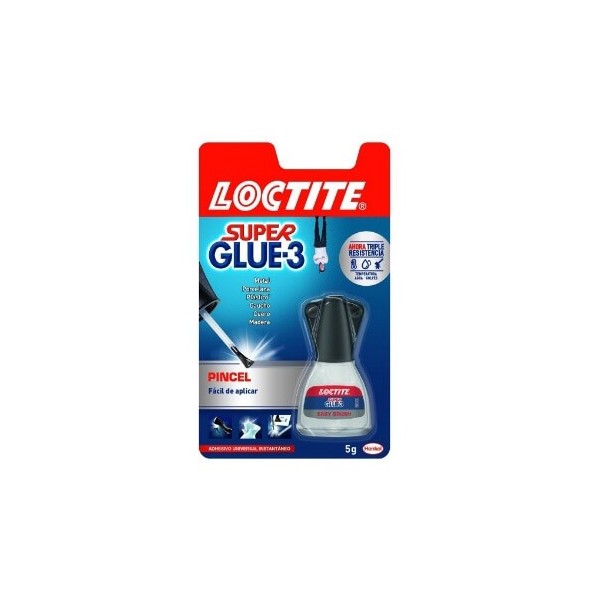 Pegamento super Glue-3 Loctite pincel de 5grs.