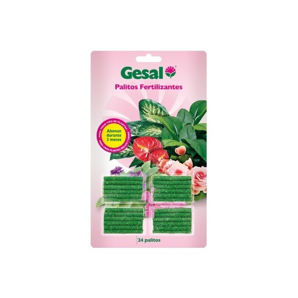 Gesal palitos fertilizantes 24 unidades