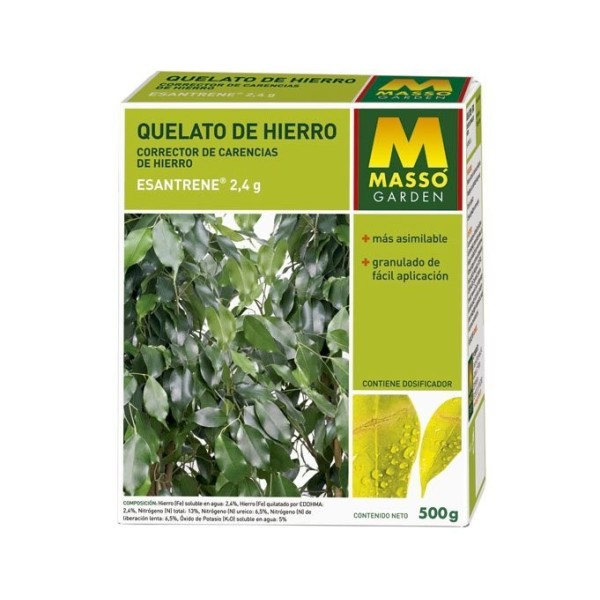 Quelato de hierro abono corrector de carencias 500grs.