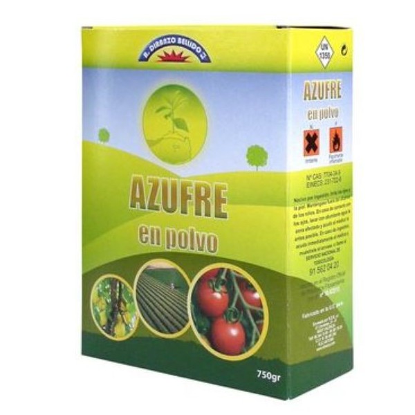 Azufre en polvo Dirna 750grs.