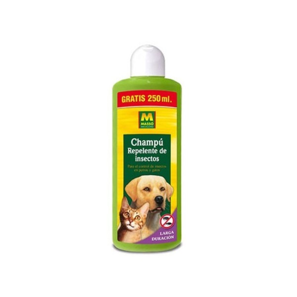 Champú Massó repelente de insectos para mascotas 1L