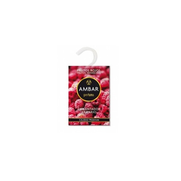 Ambientador Ambar para armarios frutos rojos, contiene 13grs.