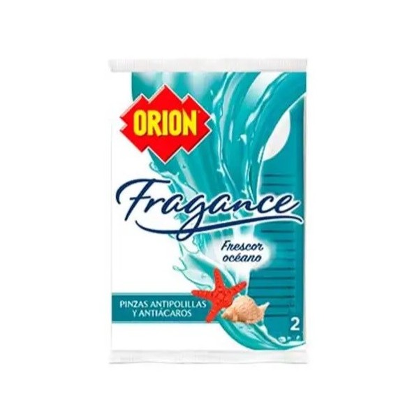Antipolillas Orion fragance frescor océano contiene 2 unidades.
