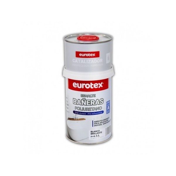 Esmalte bañeras poliuretano blanco + catalizador Pack 1 Kg.