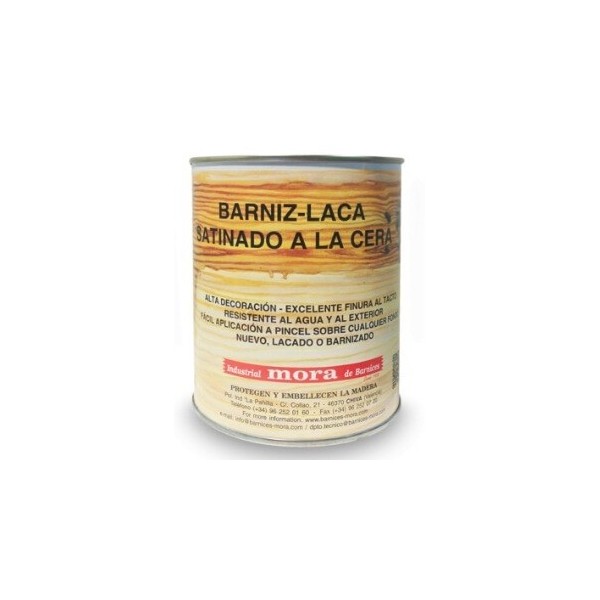 Barniz-Laca satinado a la cera 1 litro.