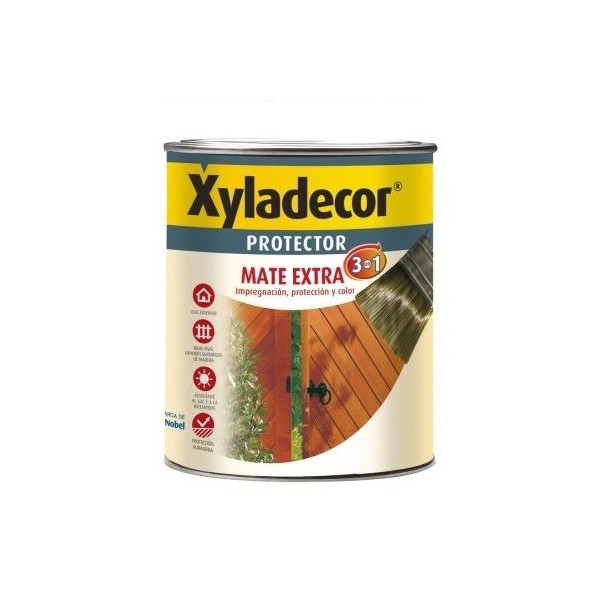 Xyladecor protector mate exterior 750ml palisandro/wengue