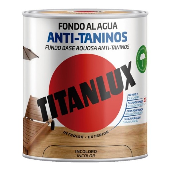 Titanlux anti-taninos fondo al agua 750ml incoloro