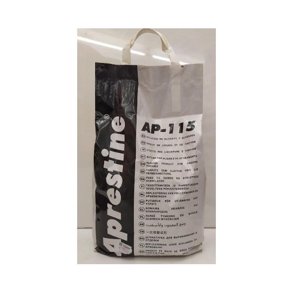 Masilla Aprestine acabado fino AP-115 de 5Kg.