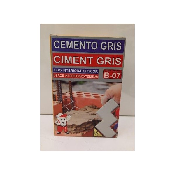 Cemento gris B-07 de 1,5Kg.