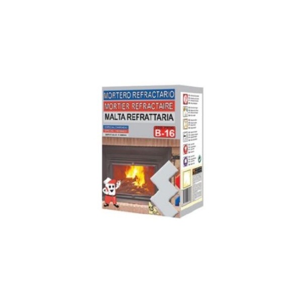 Mortero refractario B-16 de 1,5Kg.