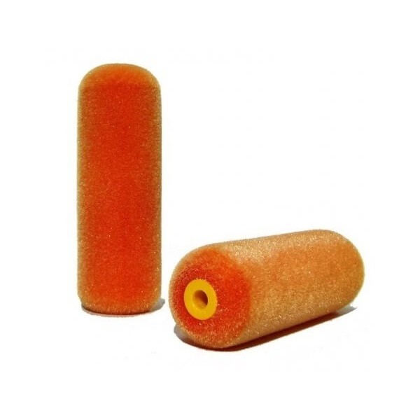 Rodillo recambio flocado Naranja de 10cm.