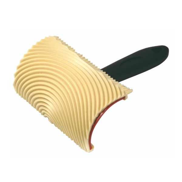 Taco veteador de caucho con mango para imitar madera / 16526