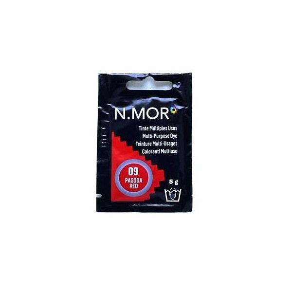Tinte Ropa N.MOR 09 Pagoda Red, contiene 5grs.