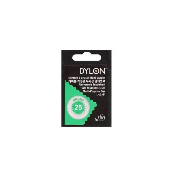 Tinte Ropa Dylon 25 Esmerald, contiene 5grs.