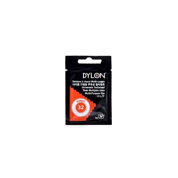 Tinte Ropa Dylon 32 Scarlet, contiene 5grs.
