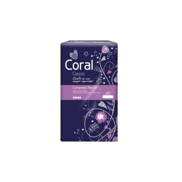 Compresa Coral Noche 10 Unidades