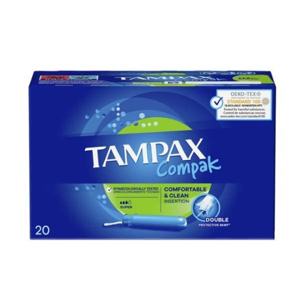 TAMPAX Compak super 20 unidades.