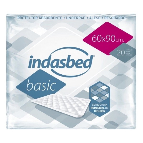 Protector Absorbente Indasbed Basic 60x90cm 20 unidades.