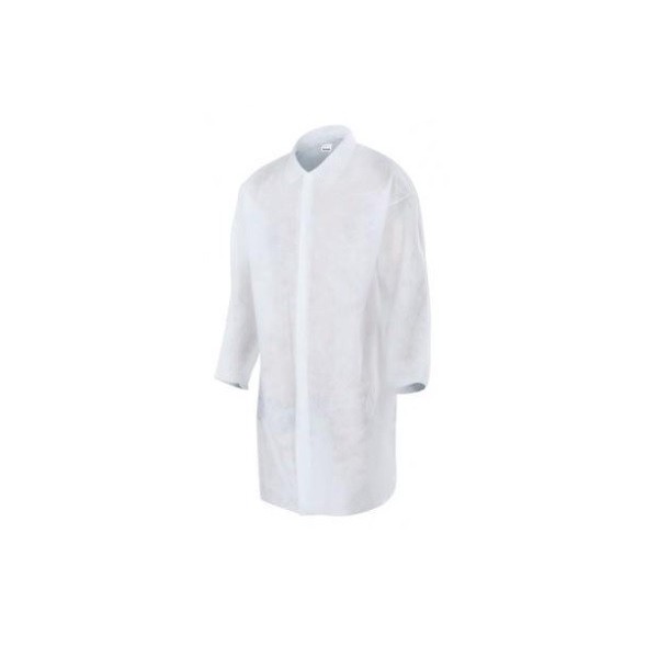 Bata Visita Desechable PP blanco L o XL