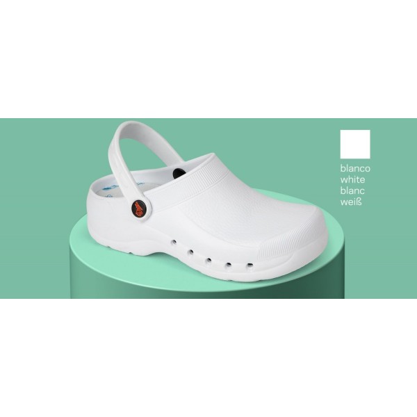 Zueco Eva blanco sanitario