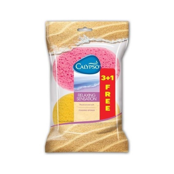 Esponja de baño Calypso Relaxing Sensation 4 unidades.