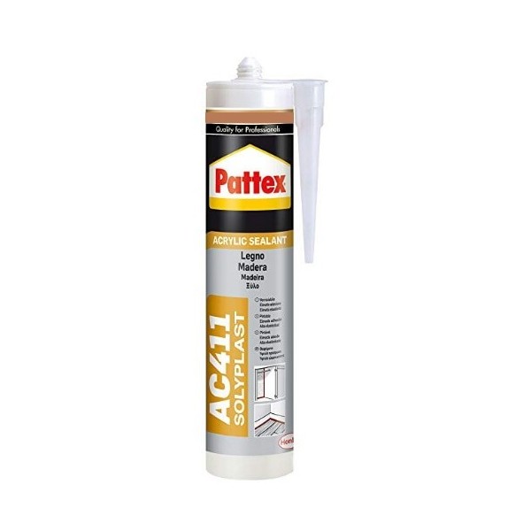 Sellador para madera roble soliplast de Pattex de 300ml.
