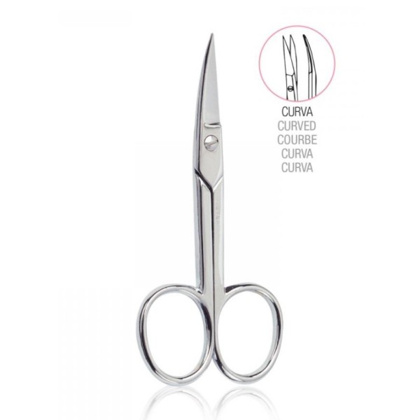 Tijera manicura cromada curva /34046