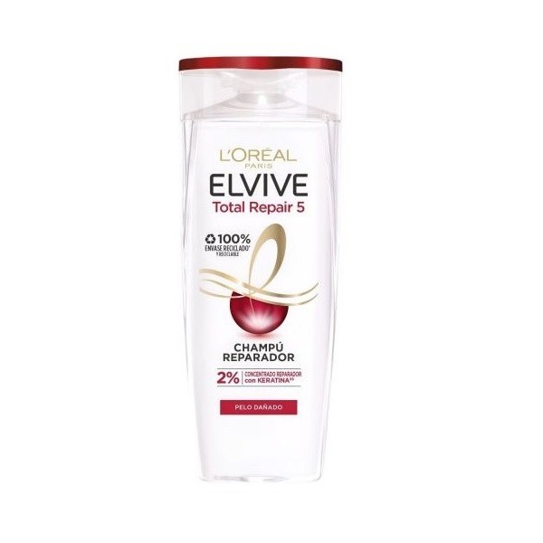 Champú l´Oreal Elvive Total Repair 5 pelo muy dañado 380ml.