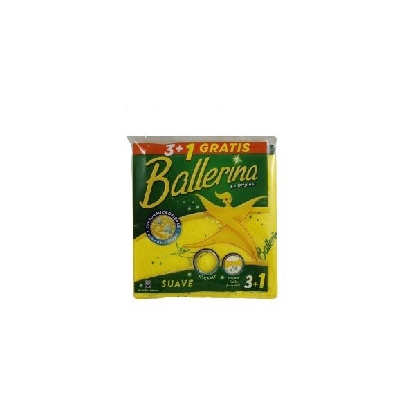 Bayeta ballerina amarilla absorbente 3+1