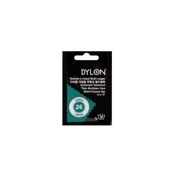 Tinte Ropa Dylon 26 Jungle Green, contiene 5grs.