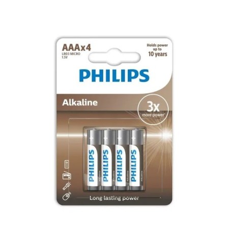 Pilas Philips alcalina LR03...