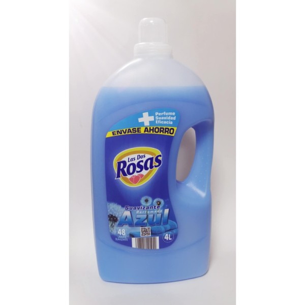Suavizante Las dos rosas azul 4L