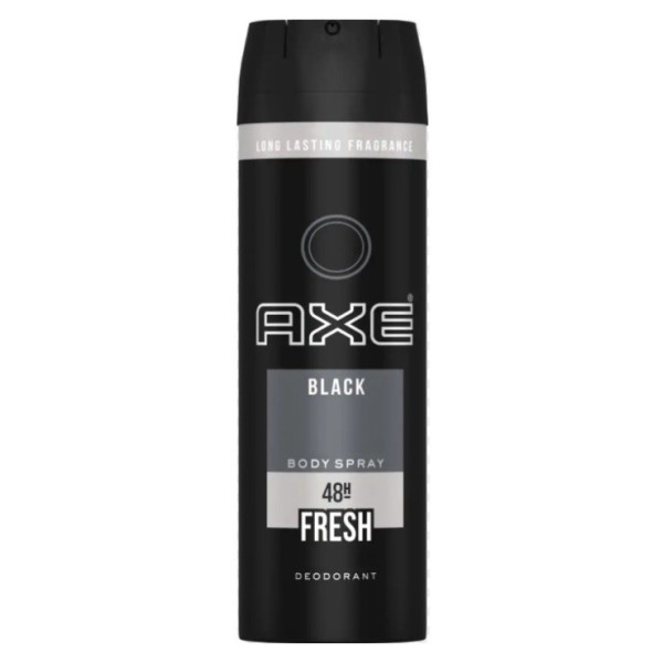 Desodorante Axe Black spray, contiene 150ml.