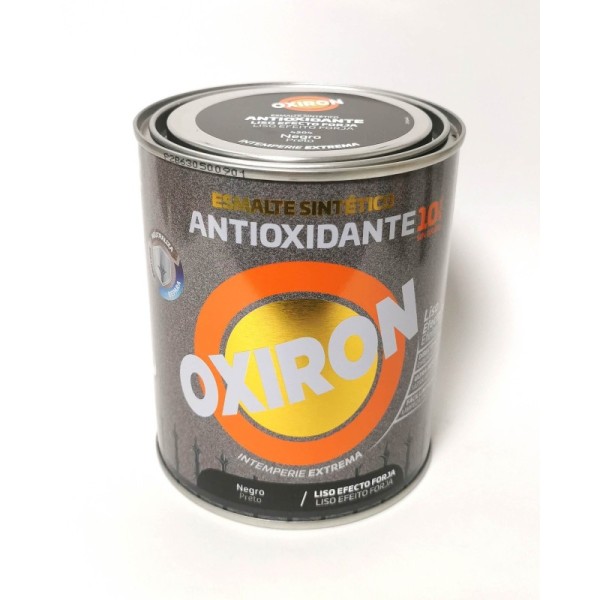 Esmalte antioxidante negro efecto forja liso satinado